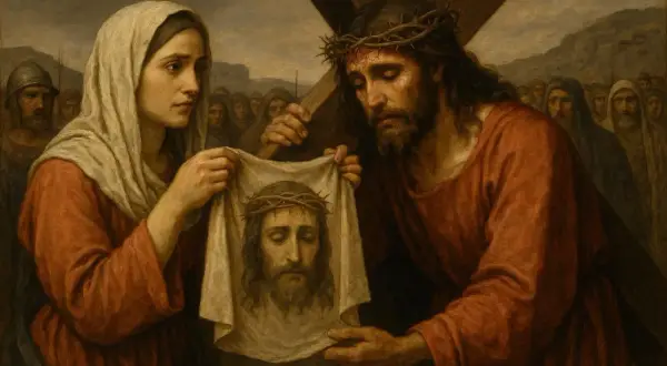 La vera storia della Veronica: un volto impresso su un velo, un gesto di pietà durante la Via Crucis.