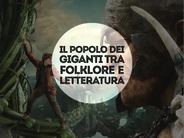 Un ragazzo scala un fagiolo magico, mentre un volto di gigante incombe. I giganti sono esistiti, tra folklore e letteratura.